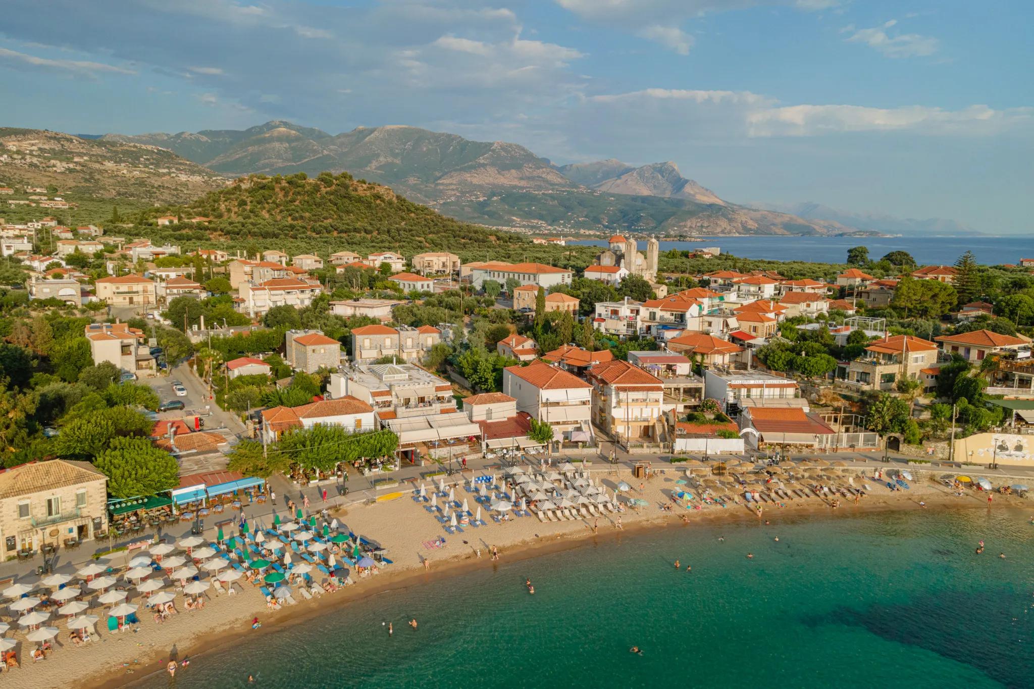 Stoupa vue du ciel